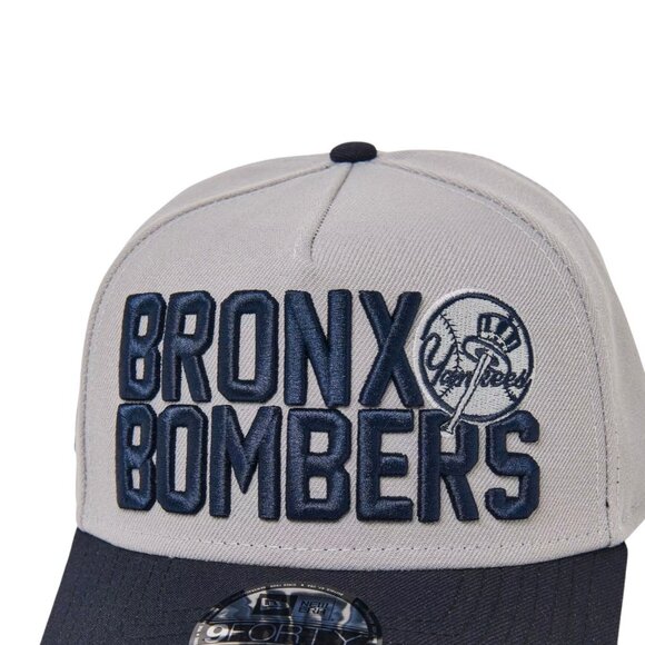 New Era New York Yankees Bronx Bombers 9FORTY Snapback Hat Cap Gray OSFM - Picture 4 of 6